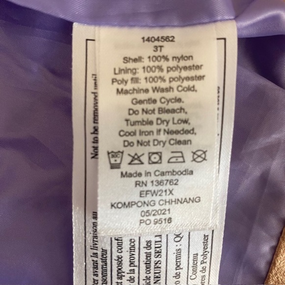 ANDY & EVAN Puffy Multicolour Hooded Vest for Kids Size 3T - Picture 7 of 7